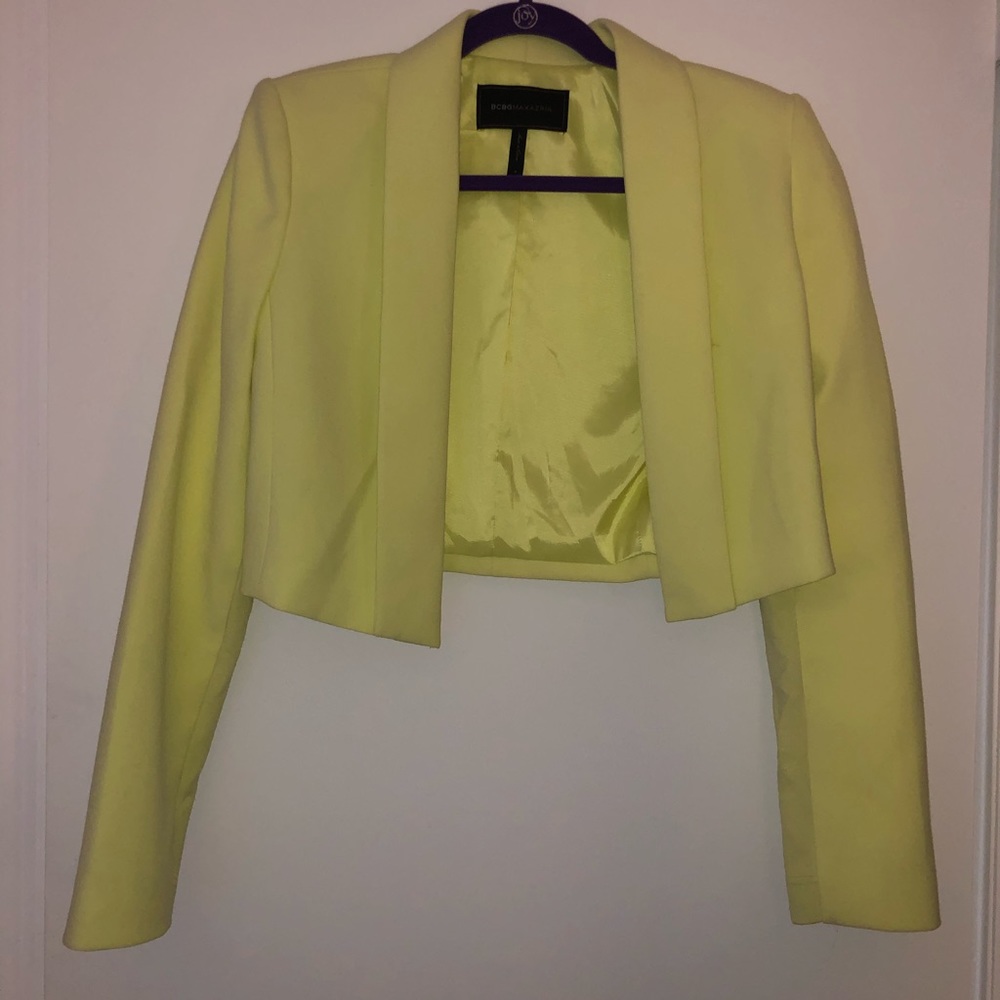 Neon cropped blazer BCBG